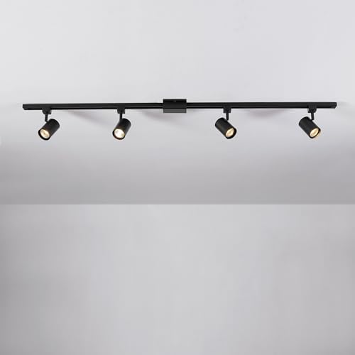 Globe Electric 59738 Tribeca 4-Light Track Lighting Kit Matte Black