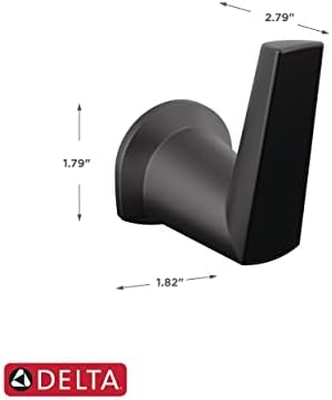 Delta 77235-BL Matte Black Robe Hook 1