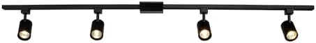 Globe Electric 59738 Tribeca 4-Light Track Lighting Kit Matte Black