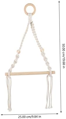 HOUDERCO Nautical Style Macrame Toilet Paper Holder