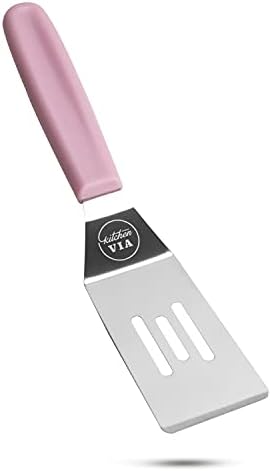 Pink Handle Cookie Spatula - Small and Heat Resistant