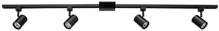 Globe Electric 59738 Tribeca 4-Light Track Lighting Kit Matte Black