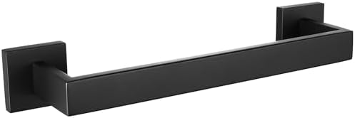 12-Inch Matte Black Stainless Steel Towel Bar