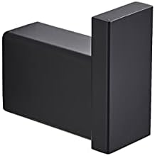 TYZK Robe Hook Towel Rack Black Metal Wall Mount Bathroom Hardware Set
