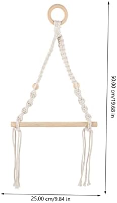 Boho Nautical Macrame Toilet Paper Holder Wall Mount