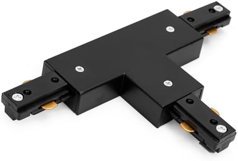iCreating H Track T Connector - 3 Wire Black Track Lighting Accessory