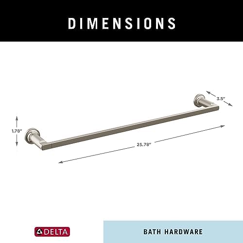 Delta Faucet 78924-SS Tetra Towel Bar 24 Inch Stainless Steel