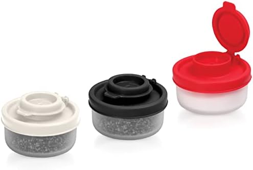 SIGNORAWARE 3-Pack Salt Pepper Shakers Airtight Moisture Proof