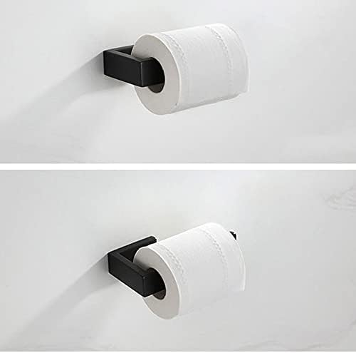 TYZK Black Stainless Steel Towel Holder Set