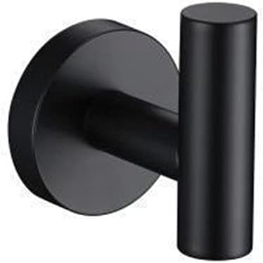 TYZK Black Robe Hook Towel Rail Set