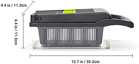 KAUKKO 9-in-1 Veggie Chopper with Container - Black