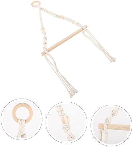 HOUDERCO Nautical Style Macrame Toilet Paper Holder