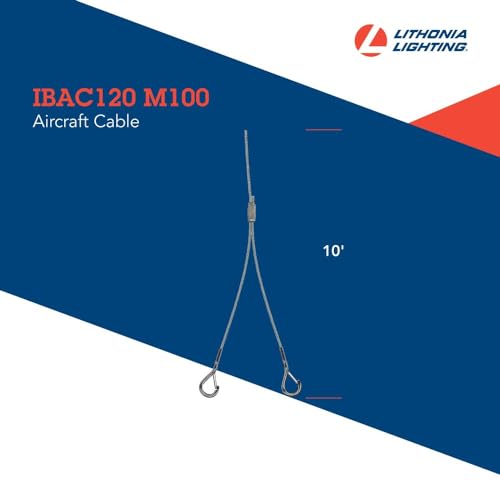 Lithonia Lighting IBAC120 M20 120 Inch Aircraft Cable Pair