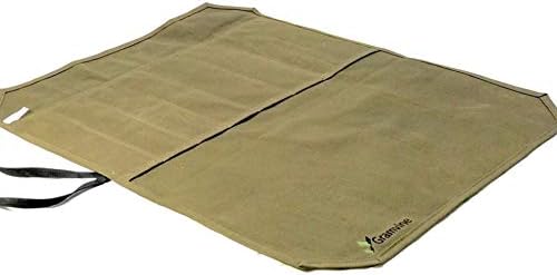 GramVine Chef Knife Roll Bag - Waxed Canvas Knife Holder Organizer