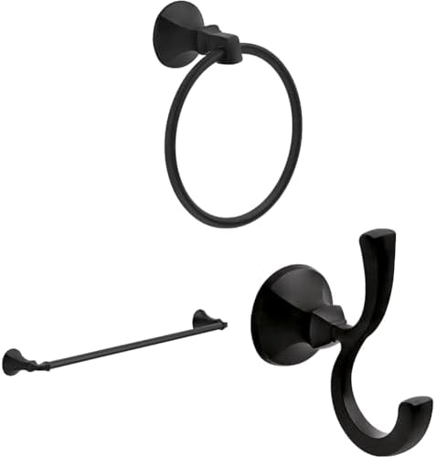Delta Faucet 76446-BL Ashlyn Wall Mount Round Closed Towel Ring