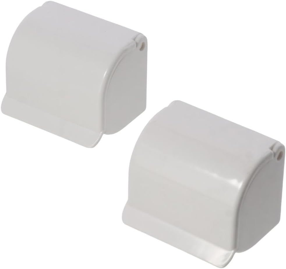 2 Pcs White Reusable Shower Razor Holder Storage Hook
