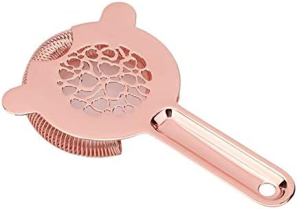 TOPINCN Bartending Ice Strainer Rose Gold Stainless Steel