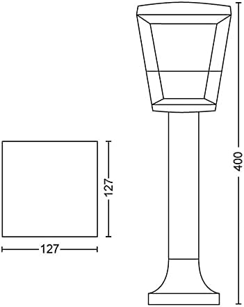 Philips Hue Econic Pathway Light Outdoor Smart Base Kit