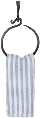Stur-De Wrought Iron Towel Ring - Rustic Charm Durable Design