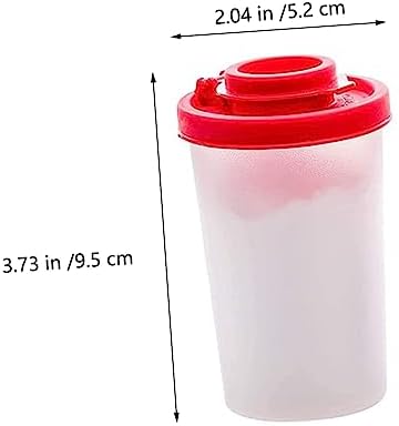 SHOWERORO 2Pcs Transparent Pepper Shakers for Kitchen and Camping