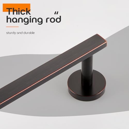 16 Inch Modern Towel Bar Oil Rubbed Bronze