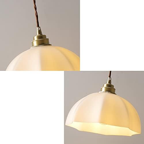 Dimmable Metal Handle Pendant Light 32ft White