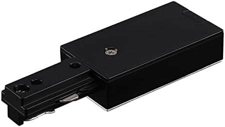 LEONLITE H Track Live End Feed Connector 3-Wire-1 Circuit Black