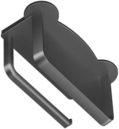 Wall Mount Toilet Paper Holder with Stand Punch Design Stylish Bathroom Organizer