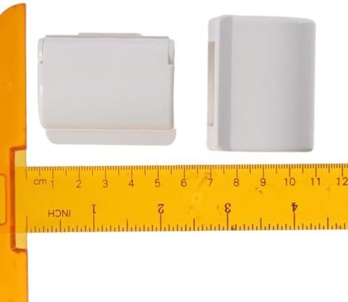 2 Pcs White Reusable Shower Razor Holder Storage Hook