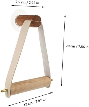 HOUDERCO Wall Mounted Toilet Paper Holder and Towel Rack