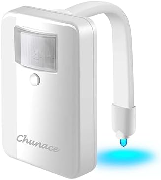 Chunace Toilet Bowl Night Light with 16 Colors