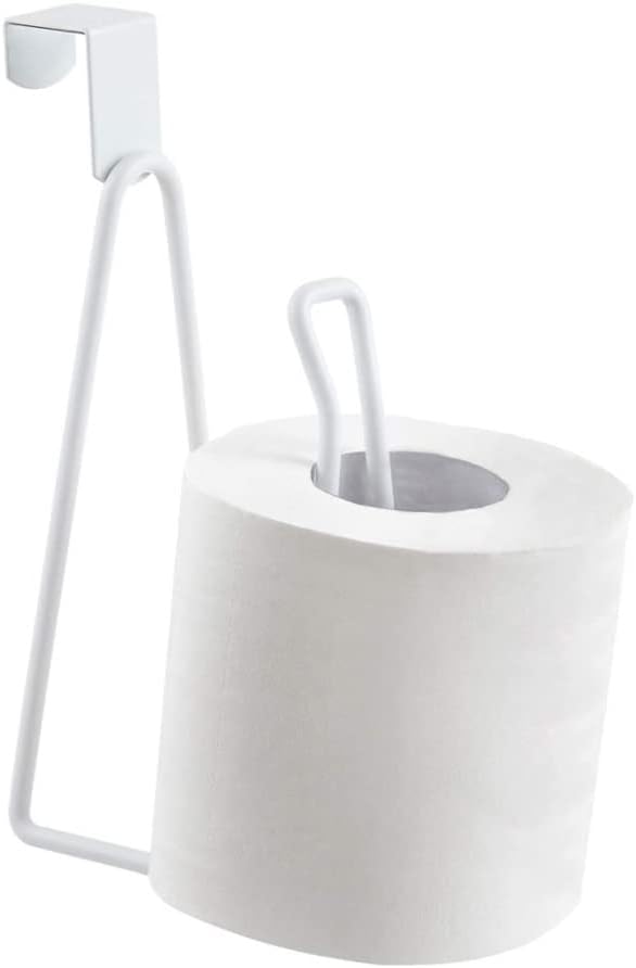 Jorzer Toilet Paper Holder Over The Tank - White