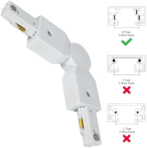 Bravsekai H-Type Track Lighting Connector