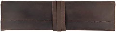 Double Knife Roll for Chefs Bourbon Brown Handmade 1