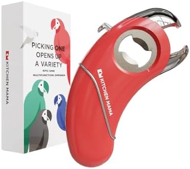 Kitchen Mama Epic One Multifunction Opener - Red