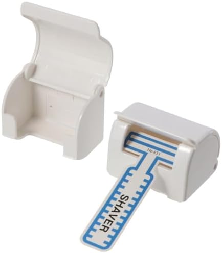 2 Pcs White Reusable Shower Razor Holder Storage Hook