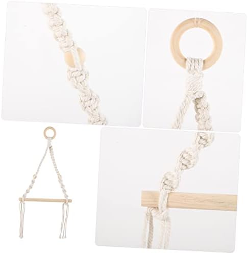 HOUDERCO Nautical Style Macrame Toilet Paper Holder