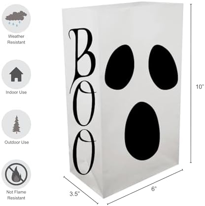 LumaBase Ghost Luminaria Kit - Set of 6 with Timer