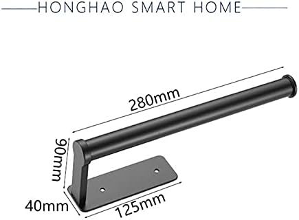 TYZK Corner Mounted Toilet Paper Holder with Black Design
