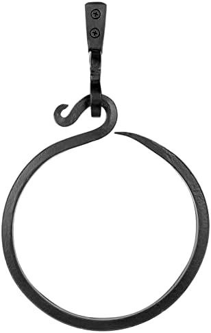Stur-De Wrought Iron Towel Ring - Rustic Charm Durable Design