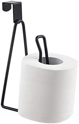 YININE Metal Toilet Paper Holder Stand - Black