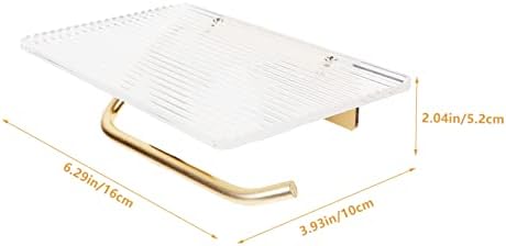 ARTIBETTER Modern Wall Mounted Toilet Paper Holder with Shelf