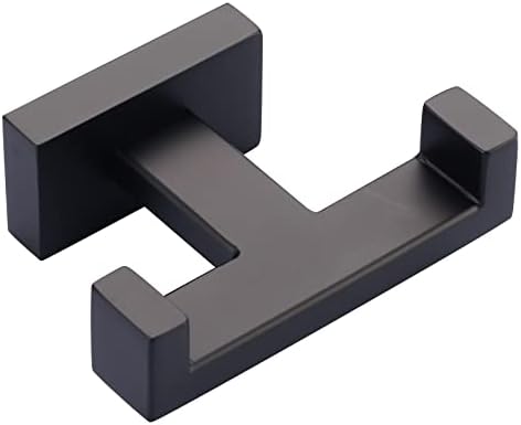 IVIGA Double Bathroom Towel Hook - Matte Black