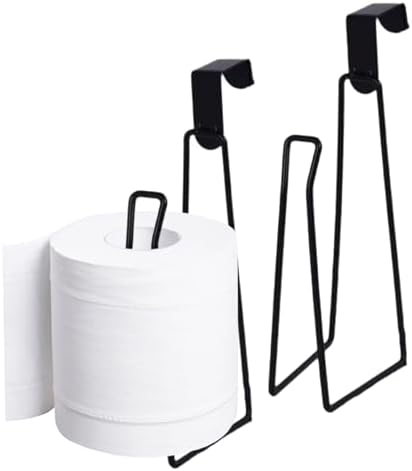 Nirelief 2Pcs Metal Over The Tank Toilet Paper Holder 1