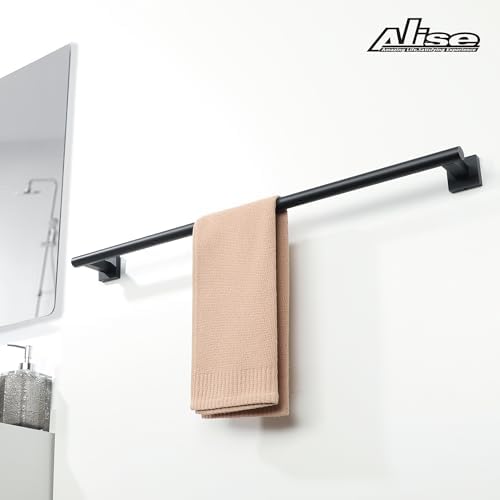 Alise 32 Inch Matte Black Towel Bar for Bathroom