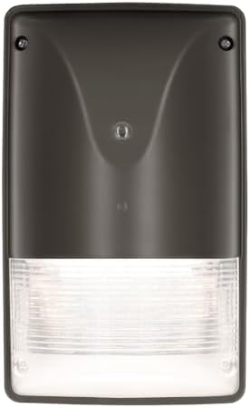 LEDVANCE Mini Wall Pack LED Light 10W Dimmable 80 CRI Black - 1 Pack