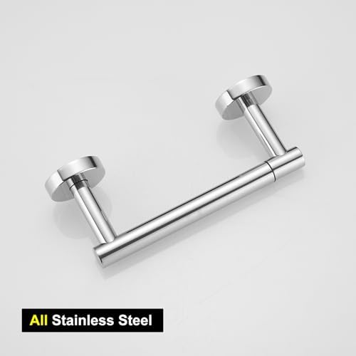 BWE Chrome Double Post Toilet Paper Holder 1