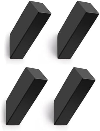 MOKIUER Matte Black Robe Towel Hooks 4 Pack
