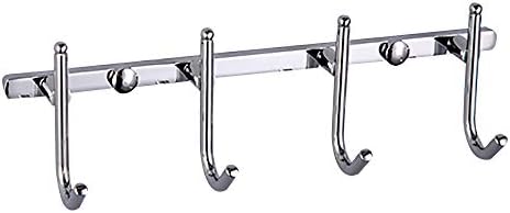 LeGDOr 4 Hooks Chrome Towel Robe Hook Wall Mount