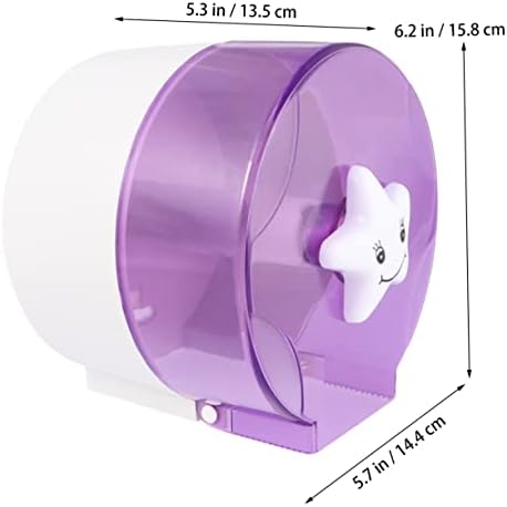 Alipis Purple Toilet Tissue Box with Translucent Visual Design